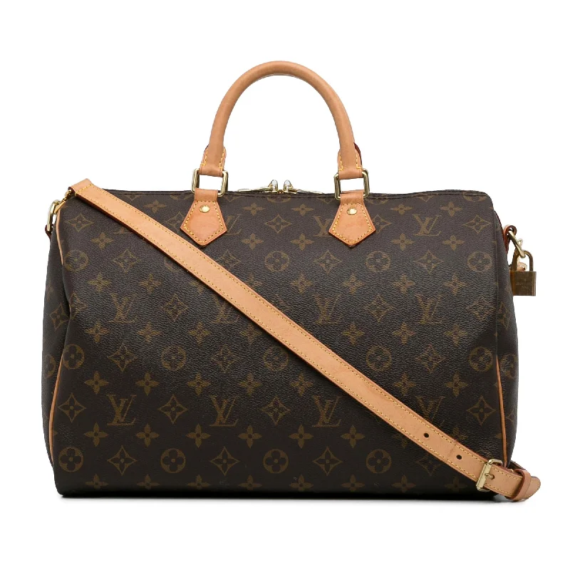 LV Aged Gold Hardware Bag -Louis Vuitton Monogram Speedy Bandouliere 35 (SHG-8GGbtI)