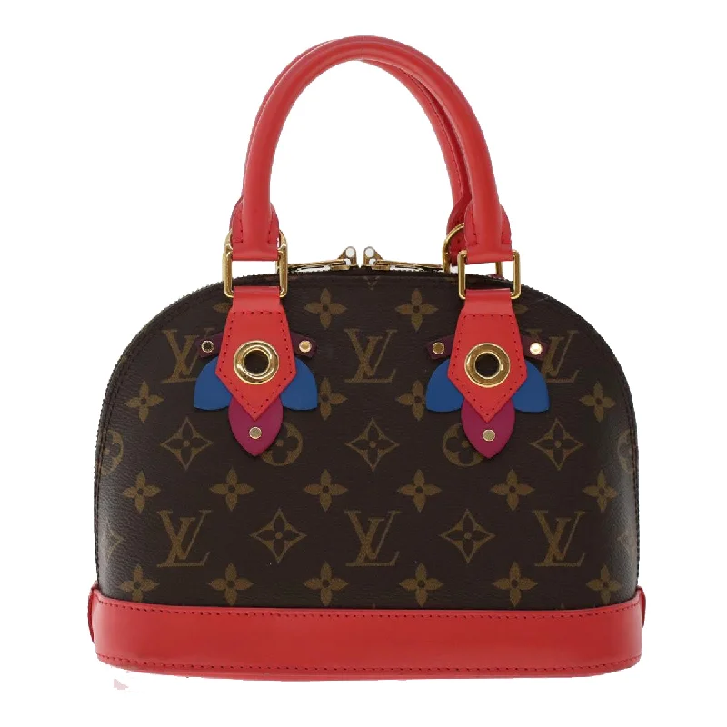 LV Iridescent Bag -LOUIS VUITTON Monogram Totem Alma BB Hand Bag Red M41659 LV Auth 49551A