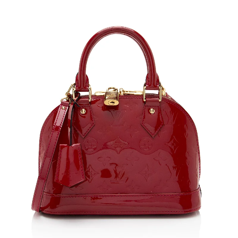 LV Perfect Luxury Handbag -Louis Vuitton Monogram Vernis Alma BB Satchel (SHF-8DONFA)