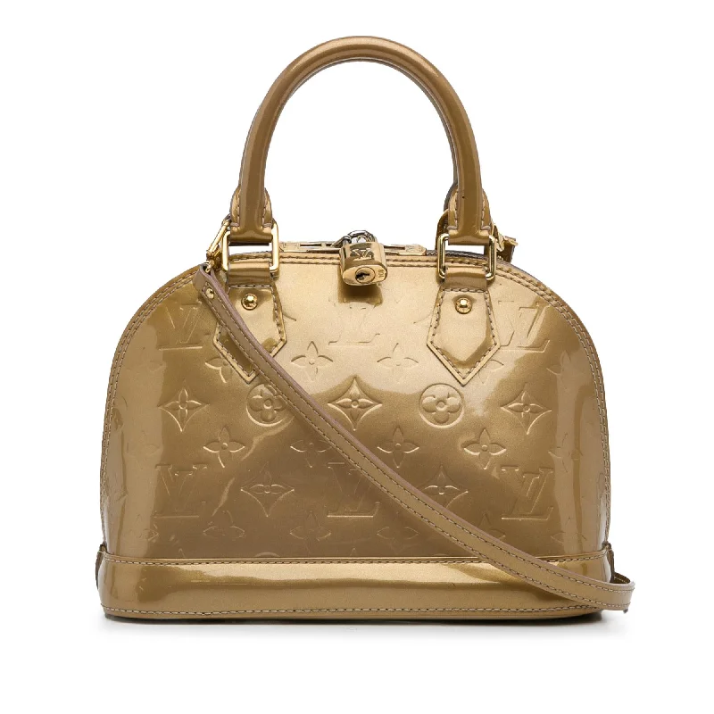 LV Structured Bag -Louis Vuitton Monogram Vernis Alma BB (SHG-TvwZRB)