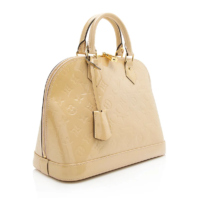 LV Laser Cut Bag -Louis Vuitton Monogram Vernis Alma PM Satchel (SHF-21750)