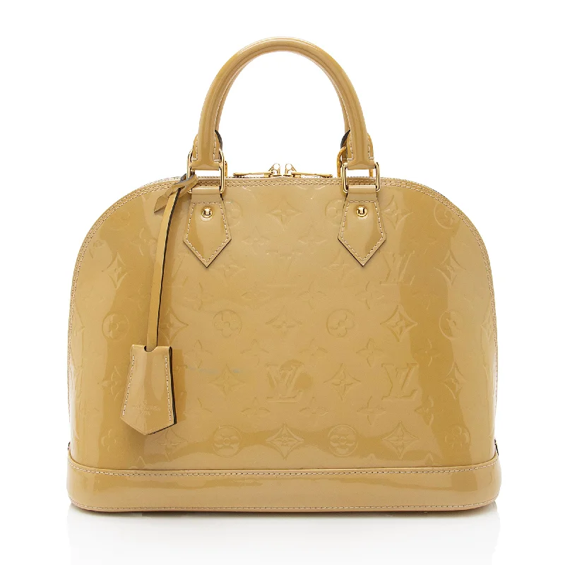 LV Small Yet Spacious Bag -Louis Vuitton Monogram Vernis Alma PM Satchel (SHF-ziDuvd)