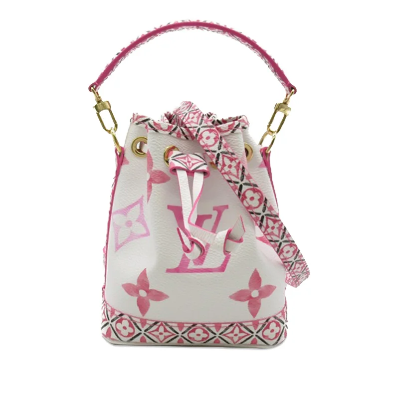 LV Investment Piece Bag -Louis Vuitton Monogram Watercolor Giant By the Pool Nano Noe (SHG-ocGy0m)