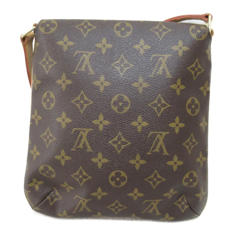 LV Black and Silver Bag -Louis Vuitton Musette Salsa Short Shoulder Bag Brown Monogram PVC coated canvas M51258