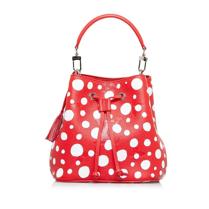 LV Modern Classic Bag -LOUIS VUITTON Neonoe BB x Yayoi Kusama Polka Dot Handbag Shoulder Bag M46413 Red White Leather Women's