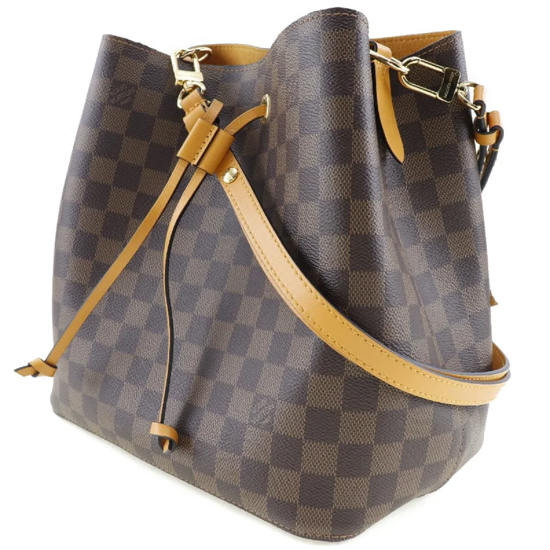 LV Retro-Inspired Bag -LOUIS VUITTON Neonoe N40213 Damier Canvas Brown Women's Shoulder Bag