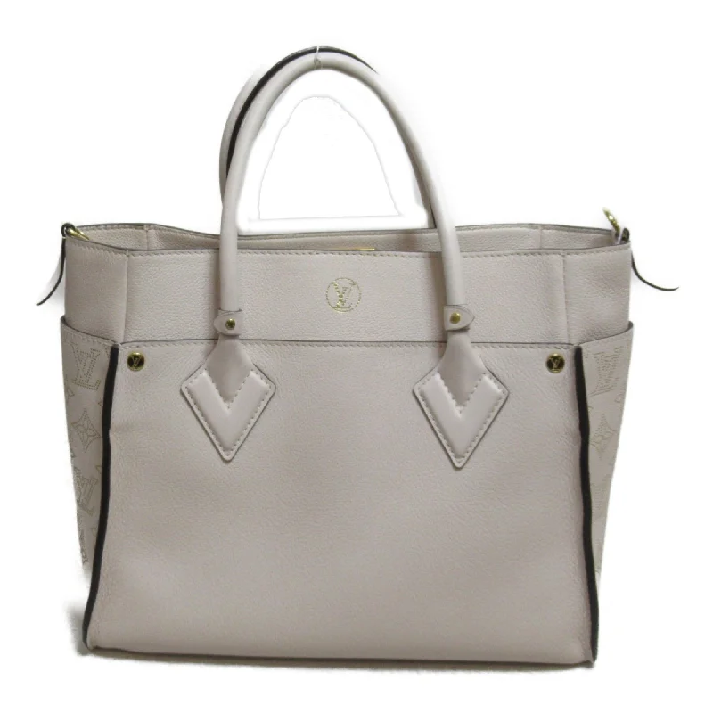 LV Two-Tone Bag -Louis Vuitton On My Side MM2wayShoulder Bag Ivory Mahina Calfskin [cowhide] M55802