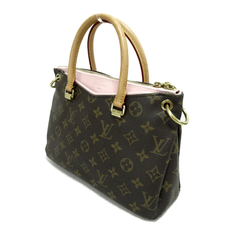 LV Metallic Bag -Louis Vuitton Palas BB 2way Shoulder Bag Brown Rose poodle Monogram PVC coated canvas M44034