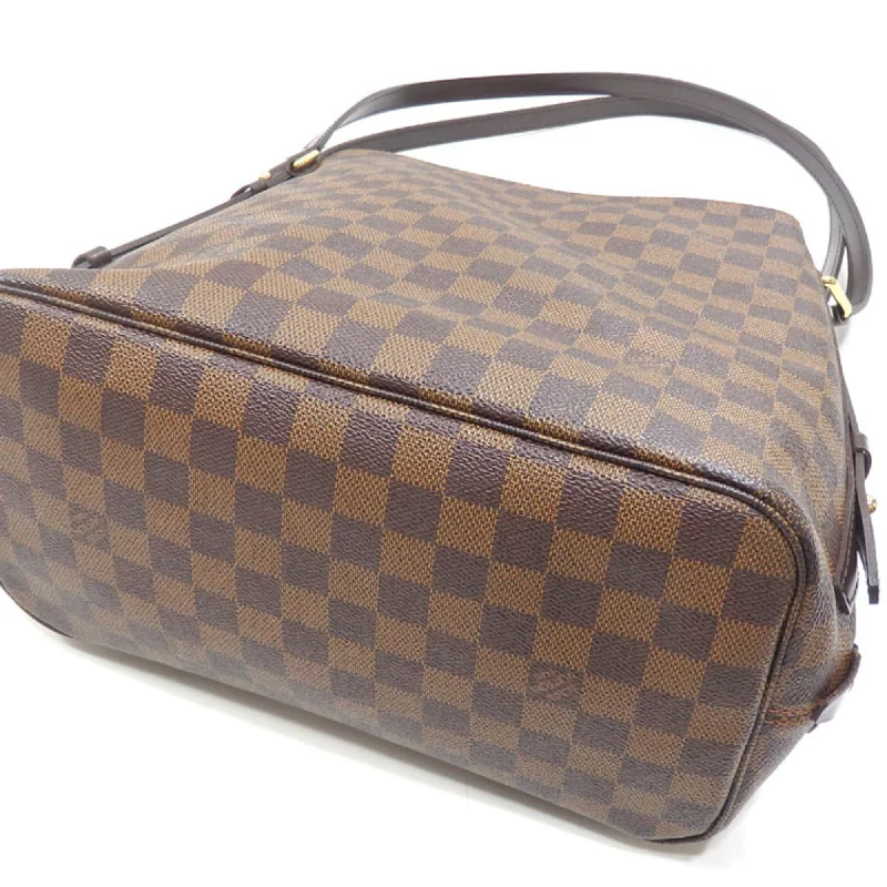 LV White Bag -LOUIS VUITTON Shoulder Bag Damier Cava Rivington Women's N41108 Ebene