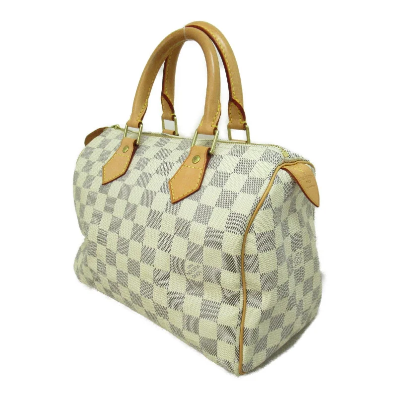 LV Blue and Silver Bag -Louis Vuitton Speedy 25 Ivory Damier Azur PVC coated canvas N41534