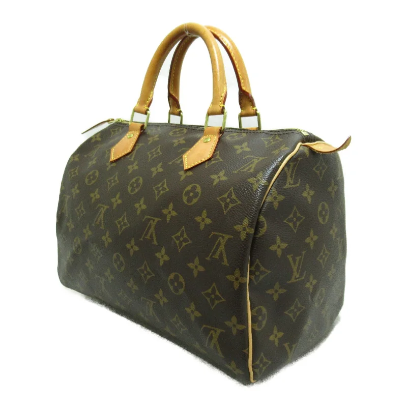 LV Black and Silver Bag -Louis Vuitton Speedy 30 Brown Monogram PVC coated canvas M41108