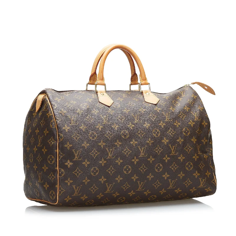 LV Matte Finish Bag -Louis Vuitton Speedy 40 Monogram Canvas