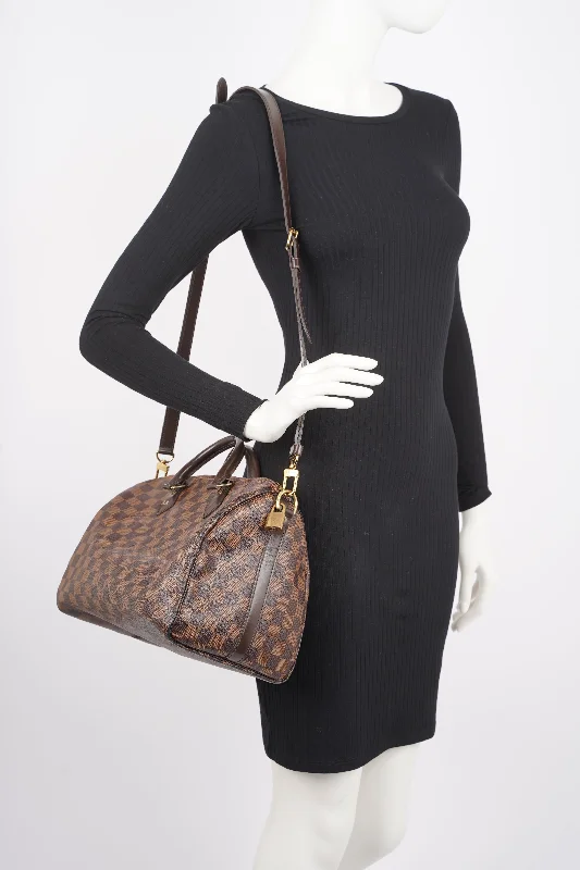 LV Cruise Collection Bag -Louis Vuitton Womens Speedy Bandouliere Damier Ebene 30