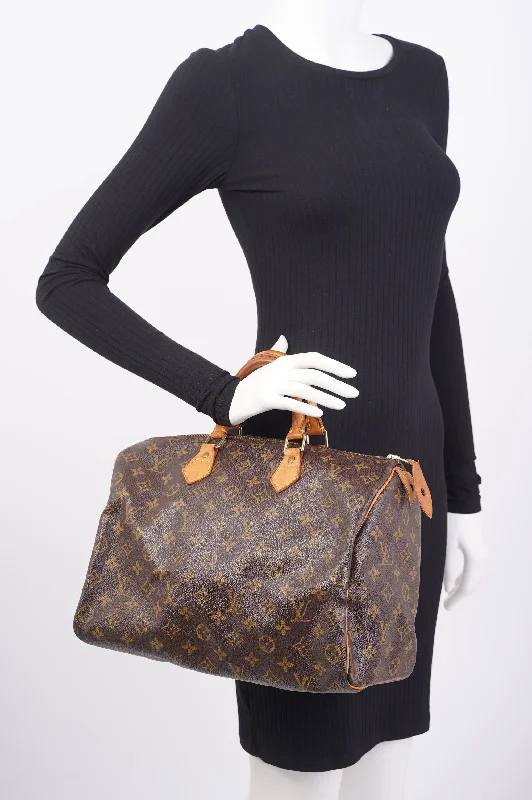 LV Black Bag -Louis Vuitton Speedy Monogram Canvas 35