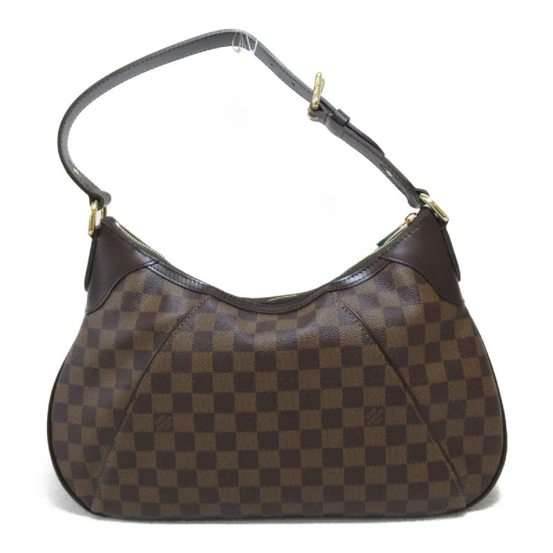 LV Fashionista Favorite -Louis Vuitton Thames GM Shoulder Bag Brown Ebene Damier PVC coated canvas N48181