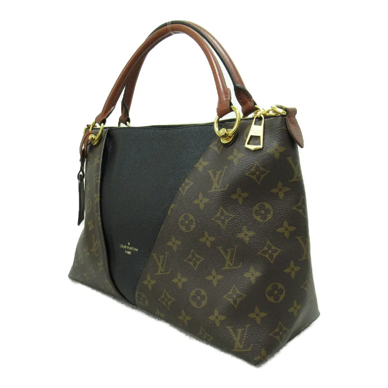 LV Trend-Setting Bag -Louis Vuitton V Tote MM Shoulder Bag Brown Black Monogram PVC coated canvas M43948