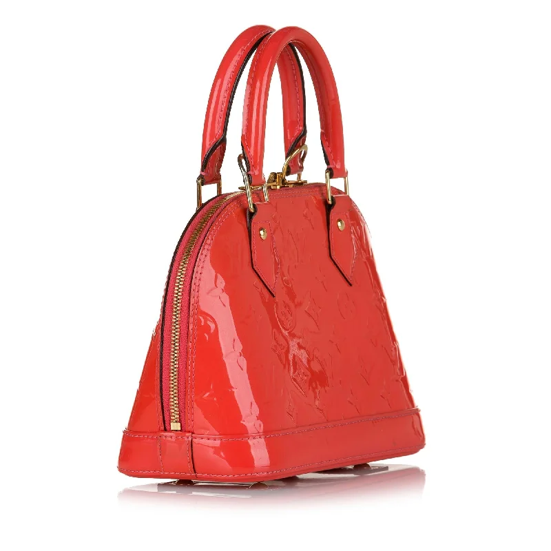 LV Orange Bag -Louis Vuitton Vernis Alma BB (SHG-33626)