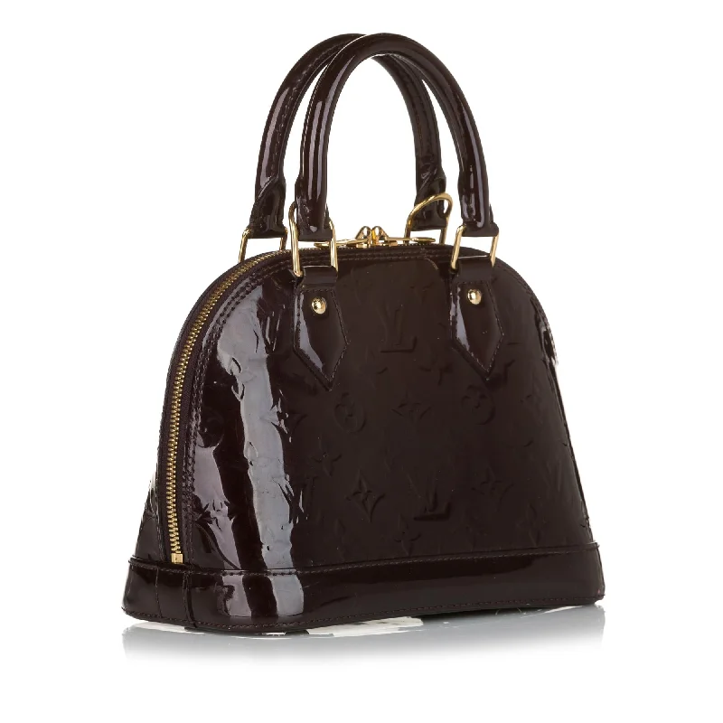 LV Luxury Statement Bag -Louis Vuitton Vernis Alma BB (SHG-35350)