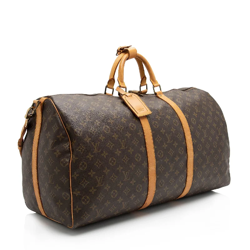 LV Pastel Bag -Louis Vuitton Vintage Monogram Canvas Keepall Bandouliere 60 Duffle Bag (SHF-3l2nxP)