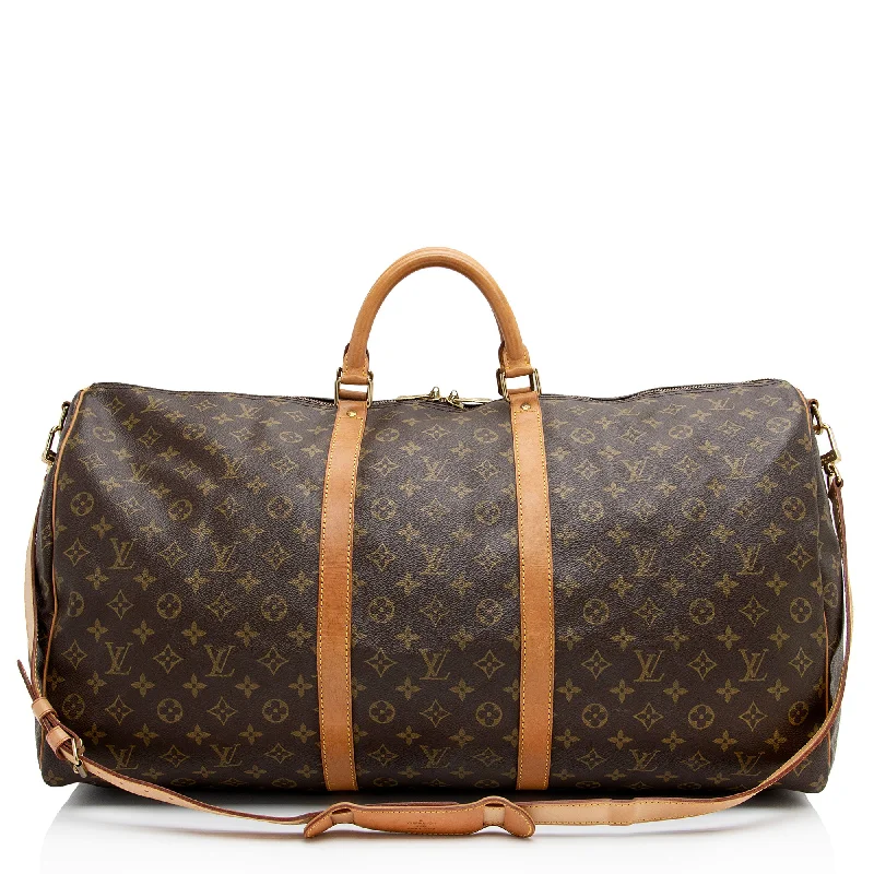 LV Anniversary Gift Bag -Louis Vuitton Vintage Monogram Canvas Keepall Bandouliere 60 Duffle Bag (SHF-tcsHFL)