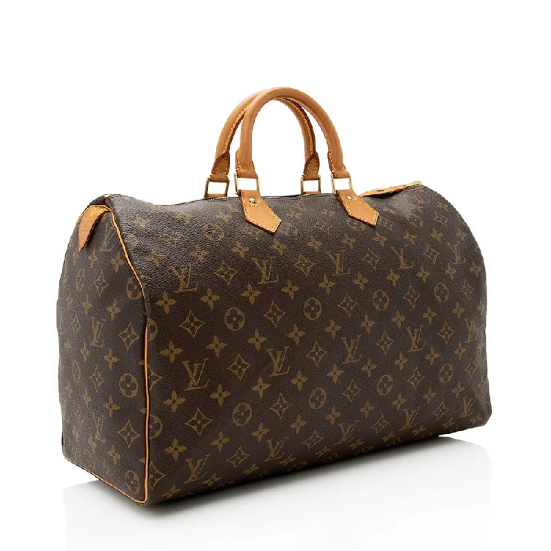 LV Must-Have Wardrobe Staple -Louis Vuitton Vintage Monogram Canvas Speedy 40 Satchel (SHF-21968)