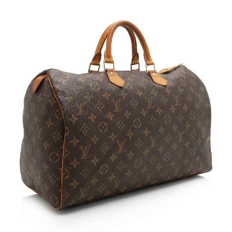 LV Designer Shoulder Bag -Louis Vuitton Vintage Monogram Canvas Speedy 40 Satchel (SHF-22735)