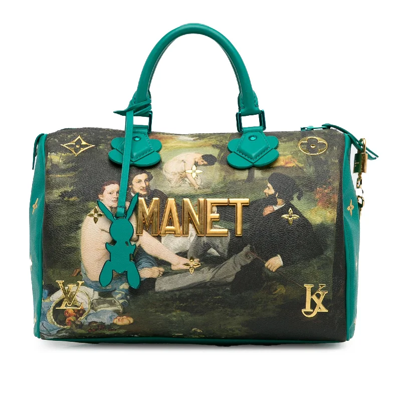 LV Collector’s Item Bag -Louis Vuitton x Jeff Koons Masters Collection Manet Speedy 30 (SHG-kBrnLh)