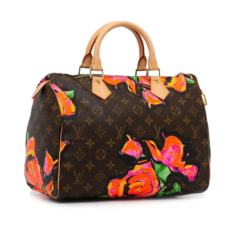 LV Green Bag -Louis Vuitton x Stephen Sprouse Monogram Roses Speedy 30 (SHG-zpYk5B)