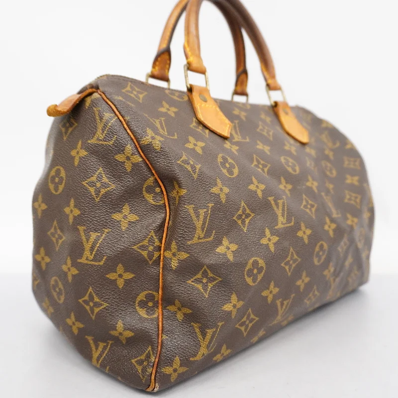 LV Burgundy Bag -LOUIS VUITTONAuth  Monogram Speedy 30 M41108 Women's Handbag