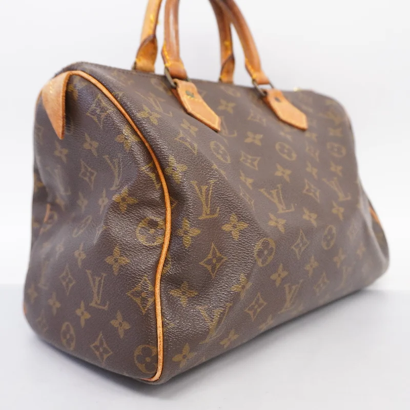 LV Push Lock Bag -Louis VuittonAuth  Monogram Speedy 30 M41108 Women's Handbag