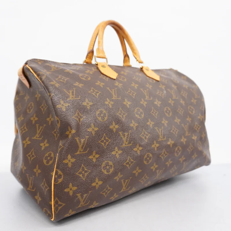 LV Logo Embossed Bag -Louis VuittonAuth  Monogram Speedy 40 M41106 Women's Handbag