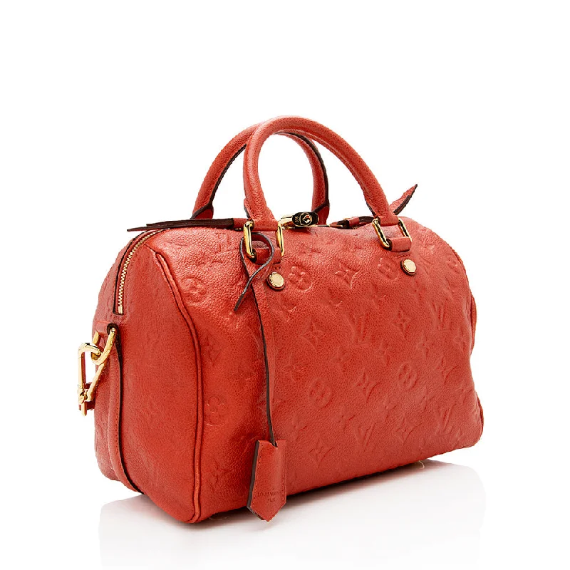 LV Timeless Heirloom Bag -Louis Vuitton Monogram Empreinte Speedy Bandouliere 25 Satchel (SHF-16657)